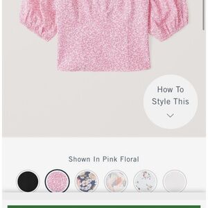 Abercrombie Pink Floral sweetheart neckline Top